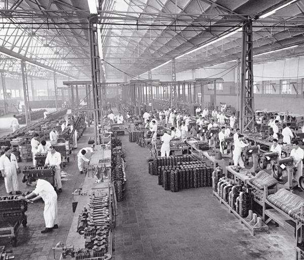 Una pequeña parte de la enorme fábrica en Villaverde