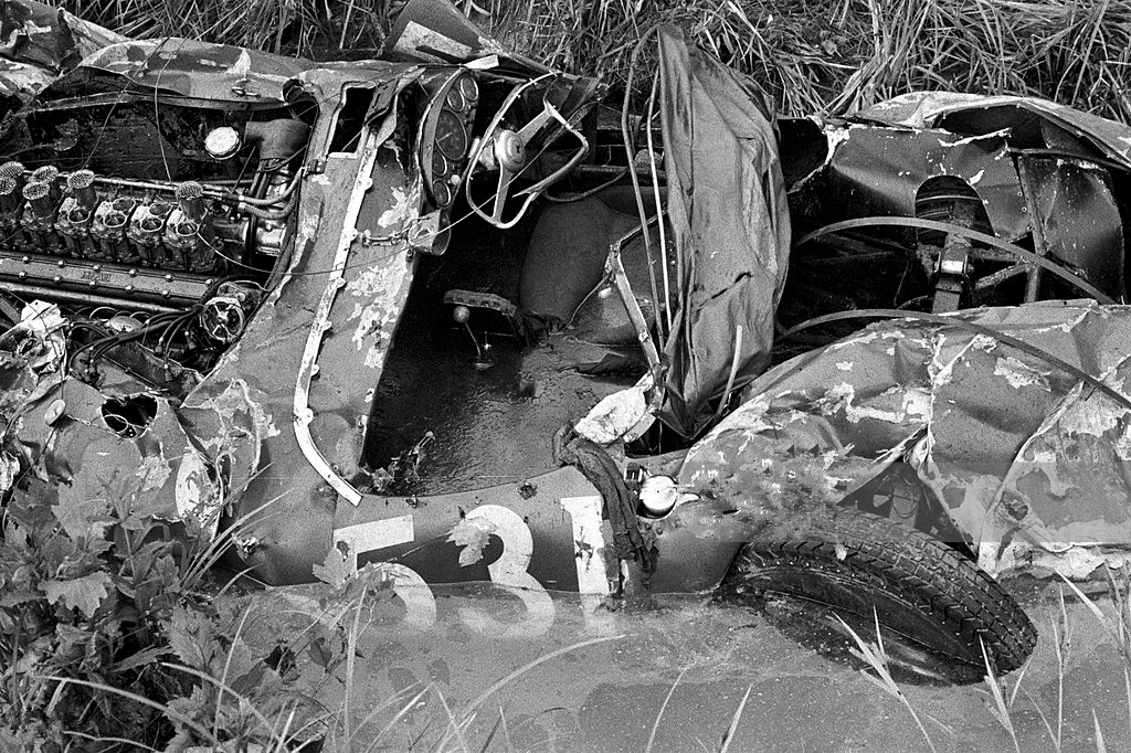 Los restos del Ferrari 335 S de Alfonso de Portago | Getty Images