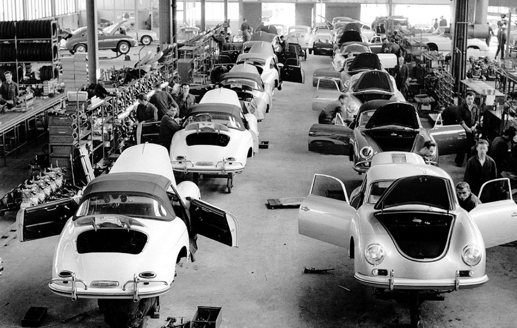 Fábrica de Porsche en Zuffenhausen: los 356 | Foto: Porsche AG