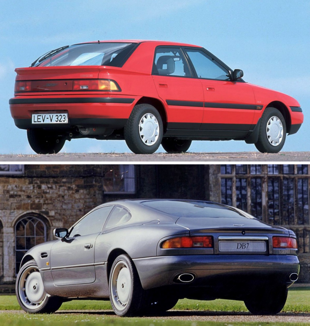 Mazda 323F & Aston Martin DB7