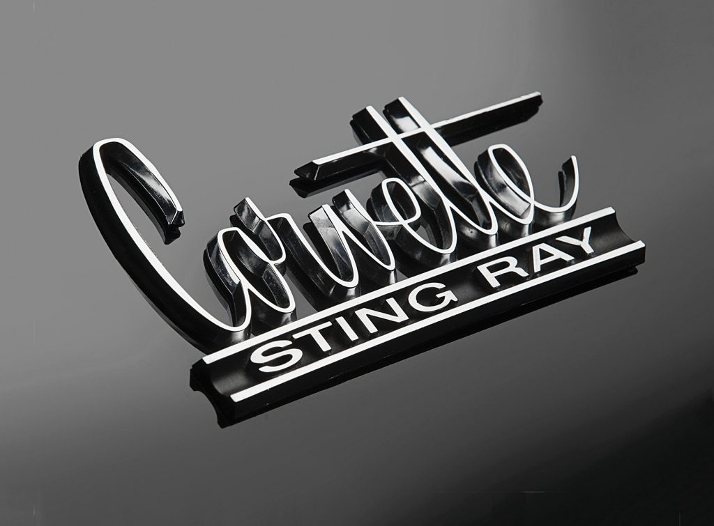 Tipografía Chevrolet Corvette Sting Ray