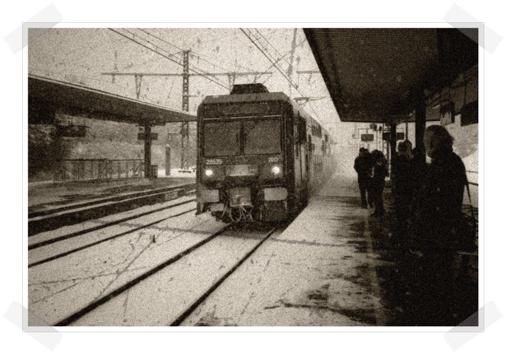 Tren en la estación