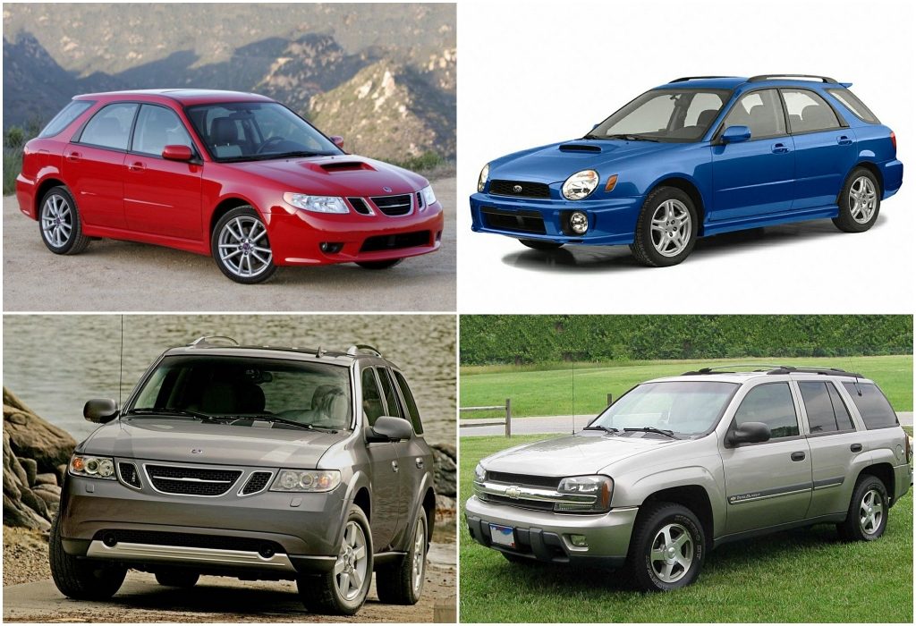 Badge engineering: Saab 9-2X, Subaru WRX Wagon, Saab 9-7X y Chevrolet Trailblazer