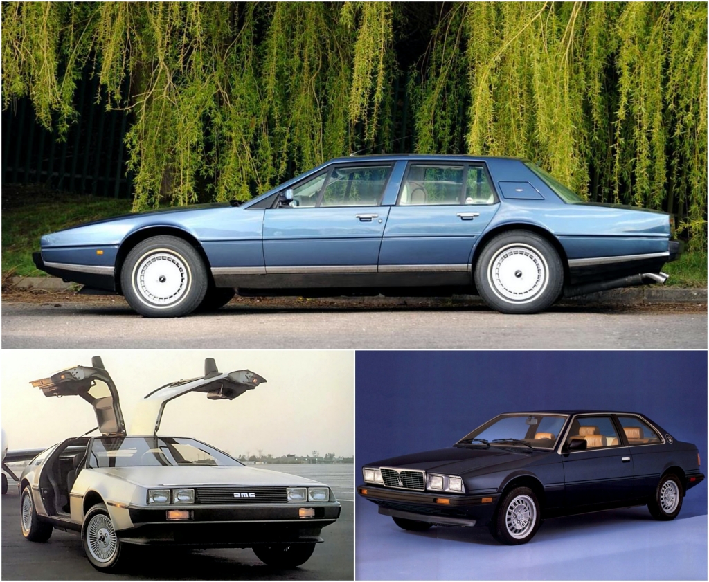 Aston Martin Lagonda / De Lorean / Maserati Biturbo