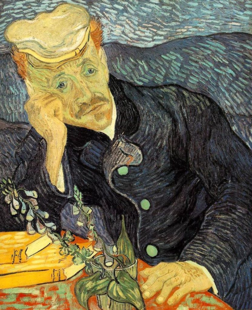 “Retrato del Dr. Gachet” de Van Gogh (1890) vendido por Christie’s el 15.5.1990 por 82,5 M$ (161,4 M$)