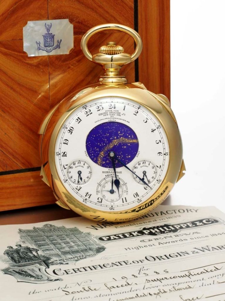 Patek Philippe “Henry Graves Supercomplication” (1932) vendido por Sotheby’s en Ginebra el 11.11.2014 por 24 M$ (25,9 M$)