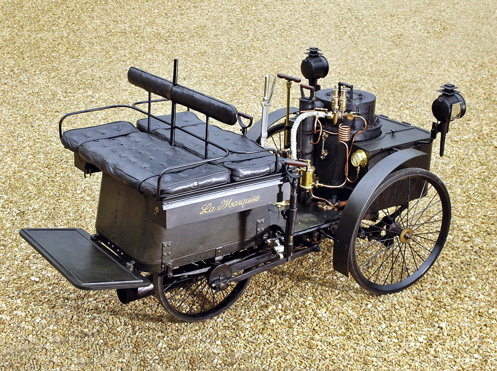 De Dion, Bouton et Trépardoux Dos-à-Dos Steam Runabout "La Marquise” (1884) vendido por RM Auctions en Hershey el 7.10.2011 por 4,3 M$ (5,3 M$)