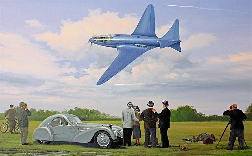 Así podría haber sido el primer vuelo del Bugatti Modelo 100