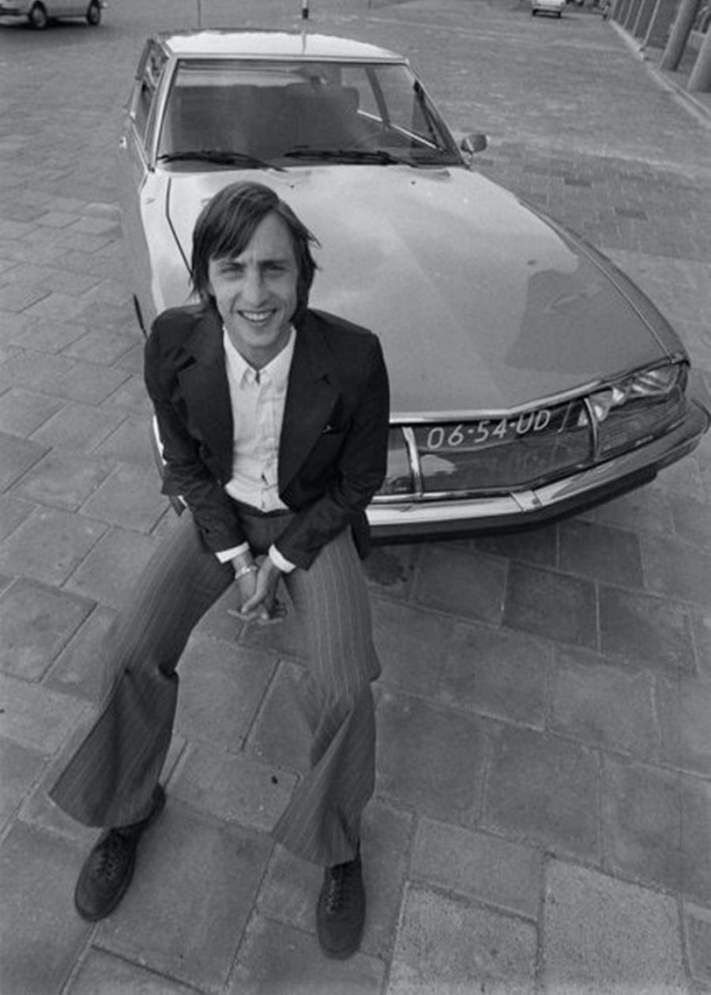 Johan Cruyff con su Citroën SM de 1972