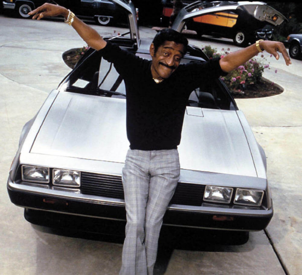 Sammy Davis Jr. con su DeLorean