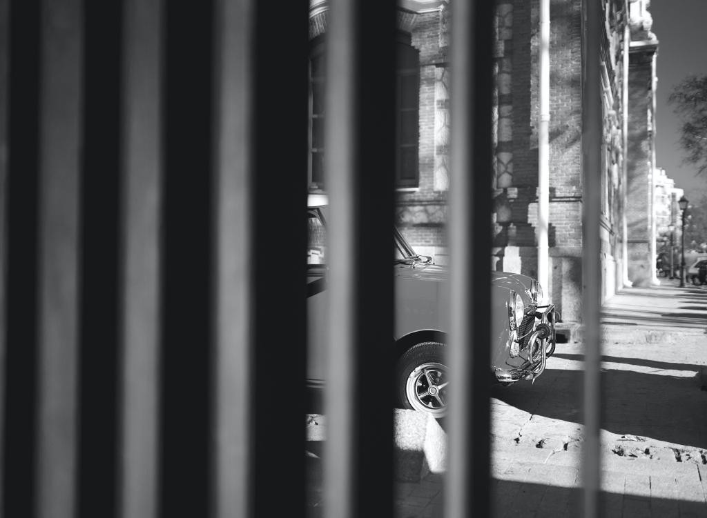 Mini behind bars
