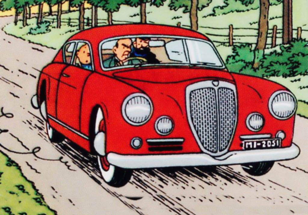 Tintin y los coches