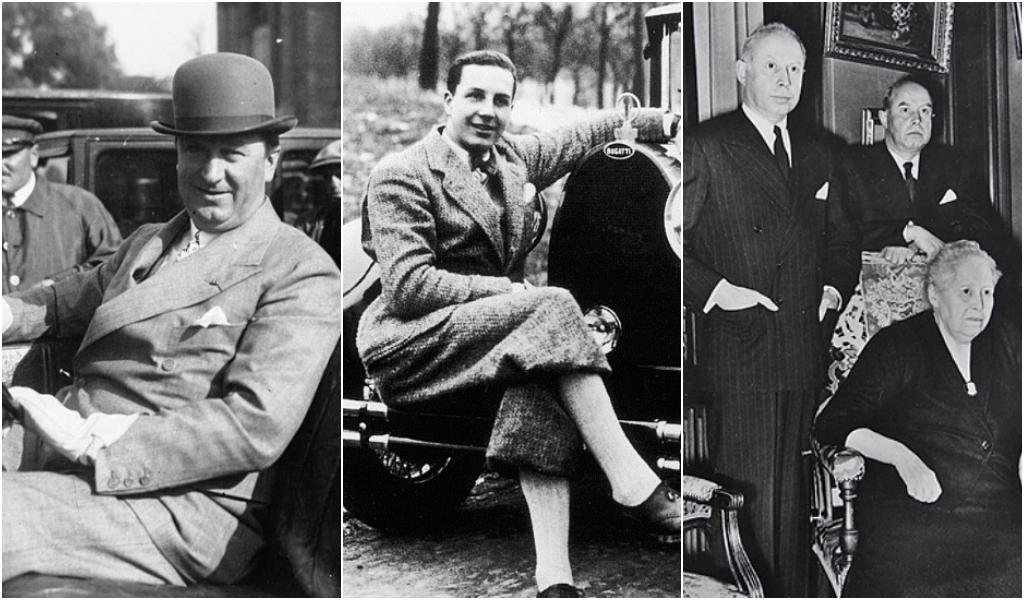 Bugatti Ettore Jean Schlumpf hermanos y madre