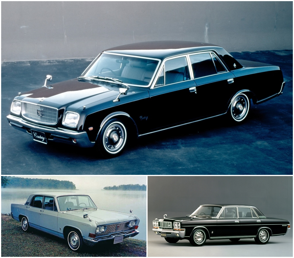 Toyota Century, Mitsubishi Debonair y Nissan President