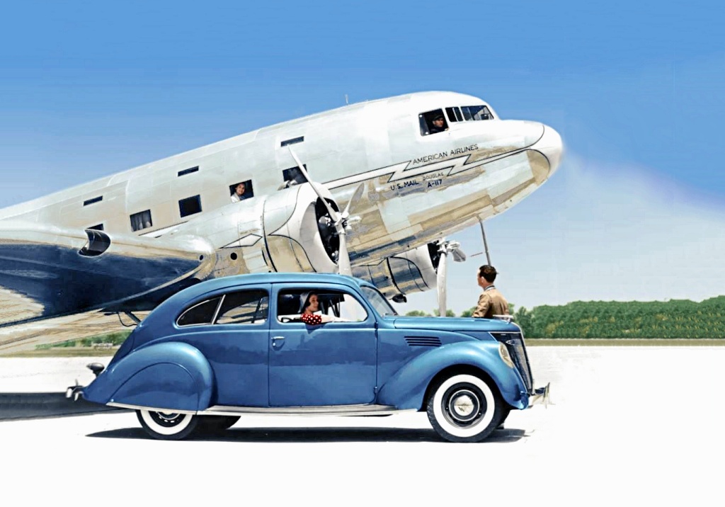 Douglas DC-3 & Ford Zephyr
