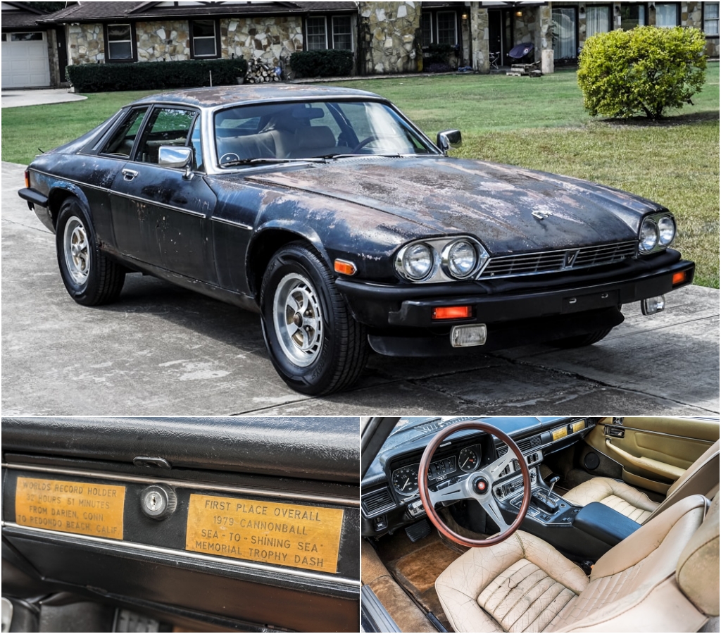 Jaguar XJ-S V12 ganador de la Cannonball 1979