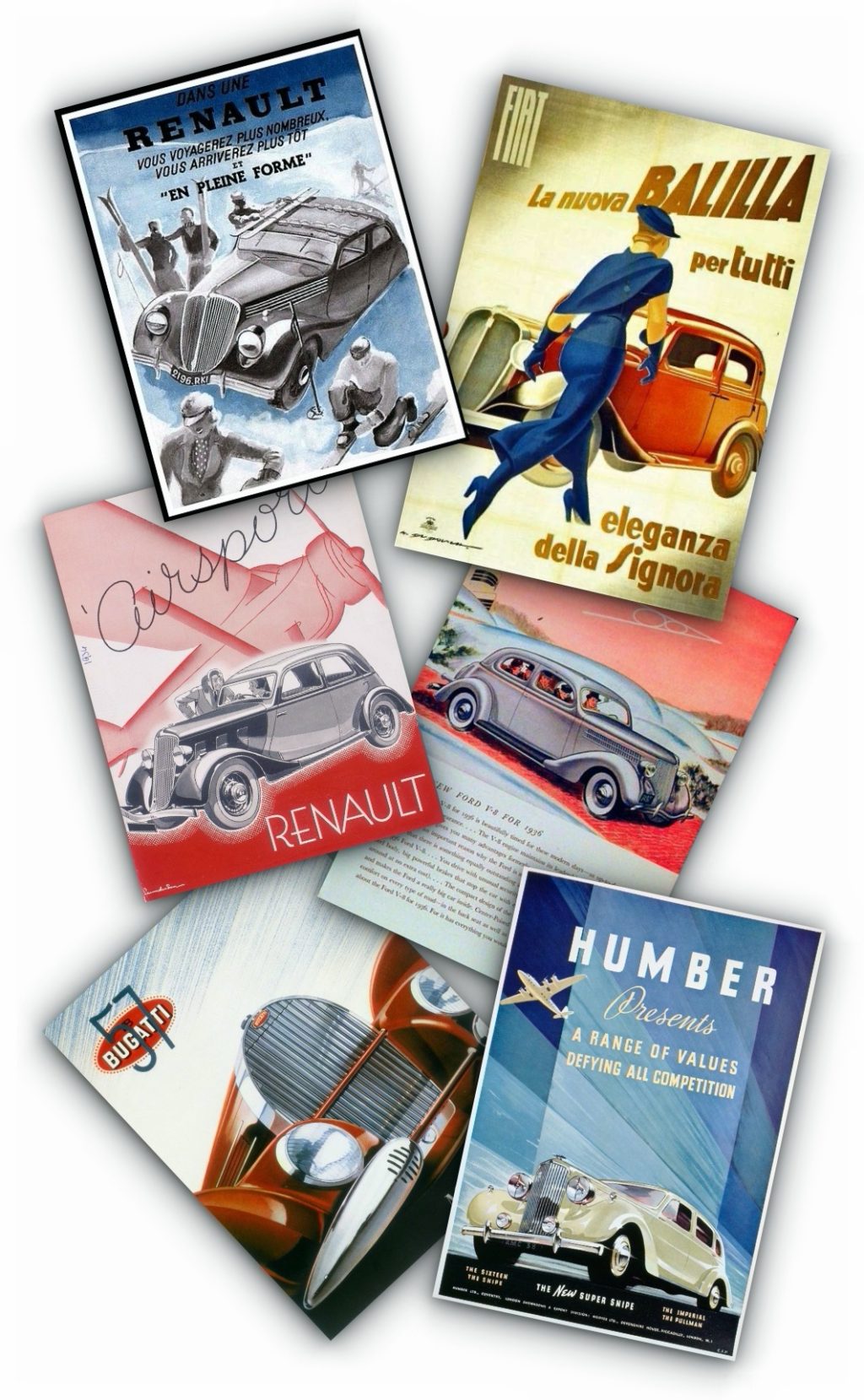 Publicidad del automóvil: Renault Balilla Humber