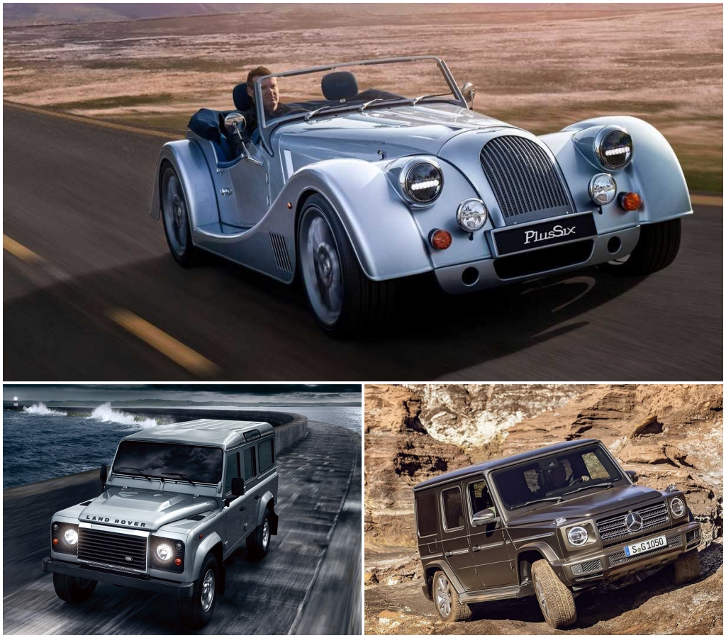 Morgan, Land Rover y Mercedes G