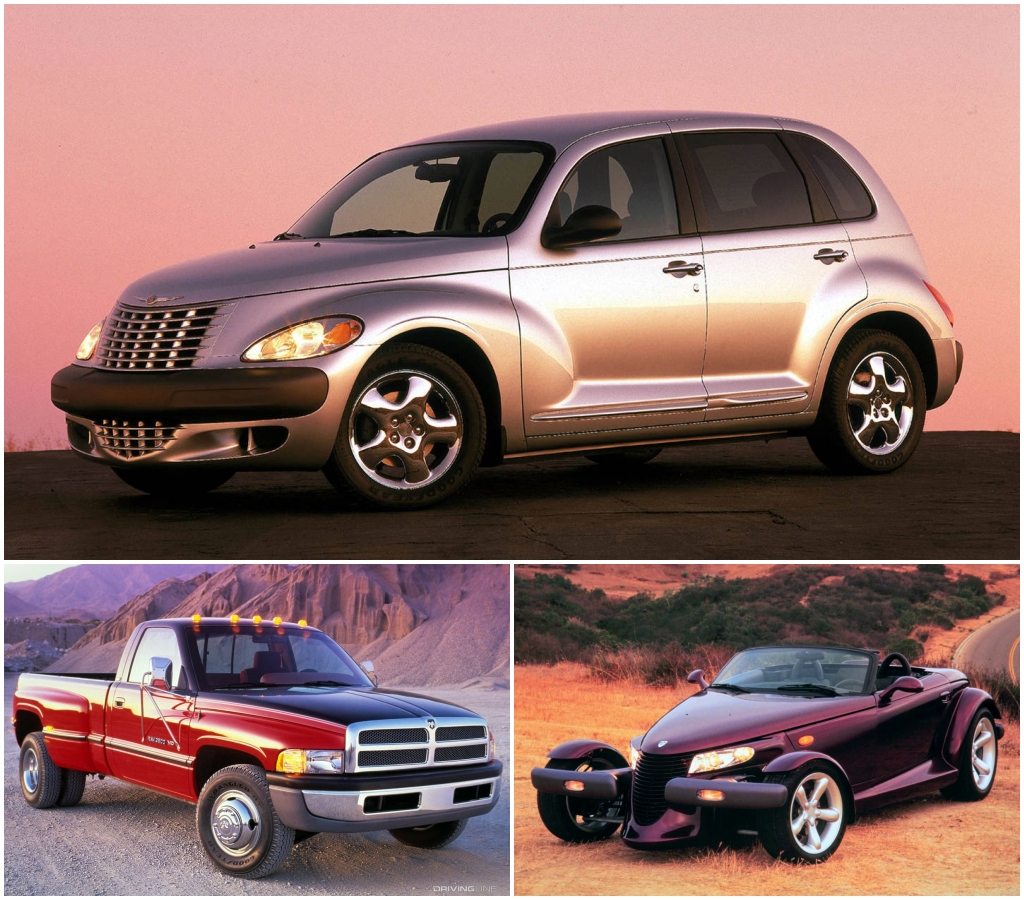 Dodge Ram de 1994, Plymouth Prowler y Chrysler PT Cruiser de 2000