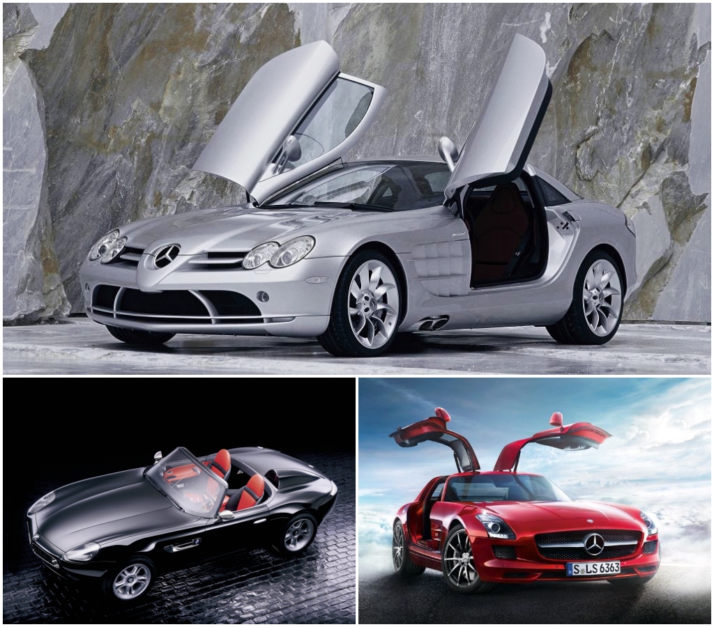 Mercedes-Benz SLR McLaren, BMW 507 y Mercedes-Benz SLS AMG