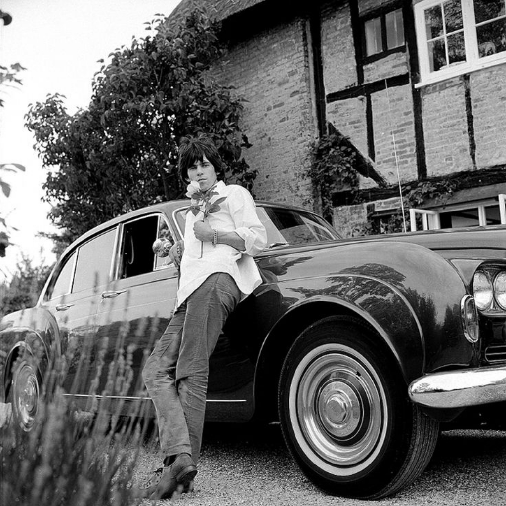 Keith Richards y su Bentley Continental Flying Spur S3 de 1965 apodado 'Blue Lena' | Gered Mankowitz