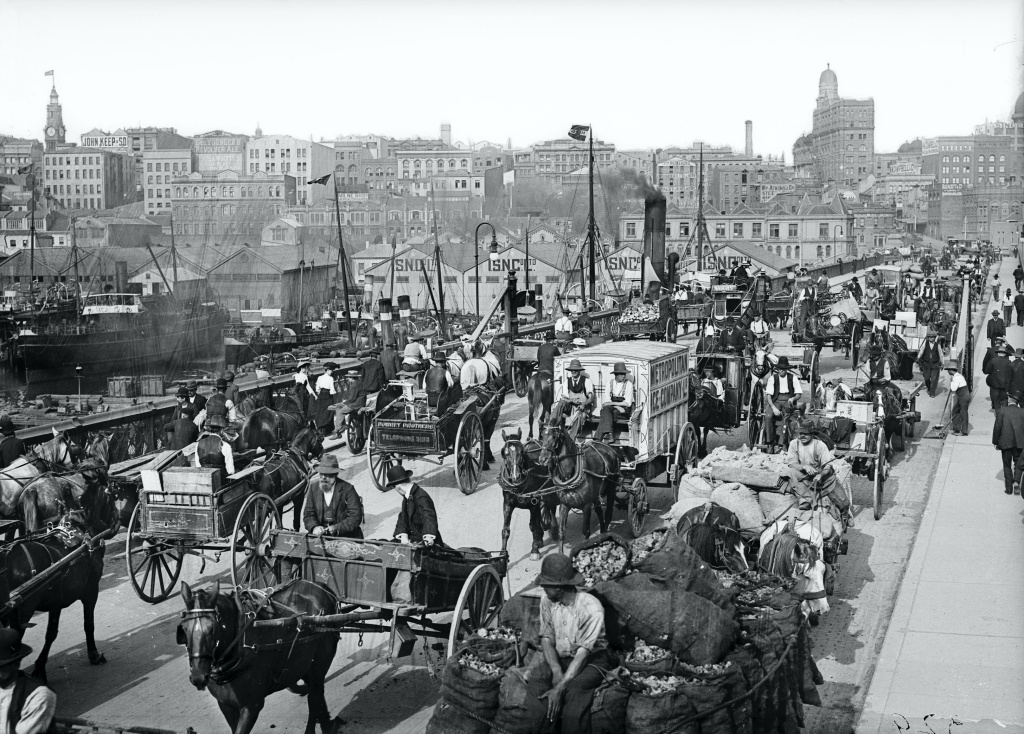 El Pyrmont Bridge en Sidney en 1894