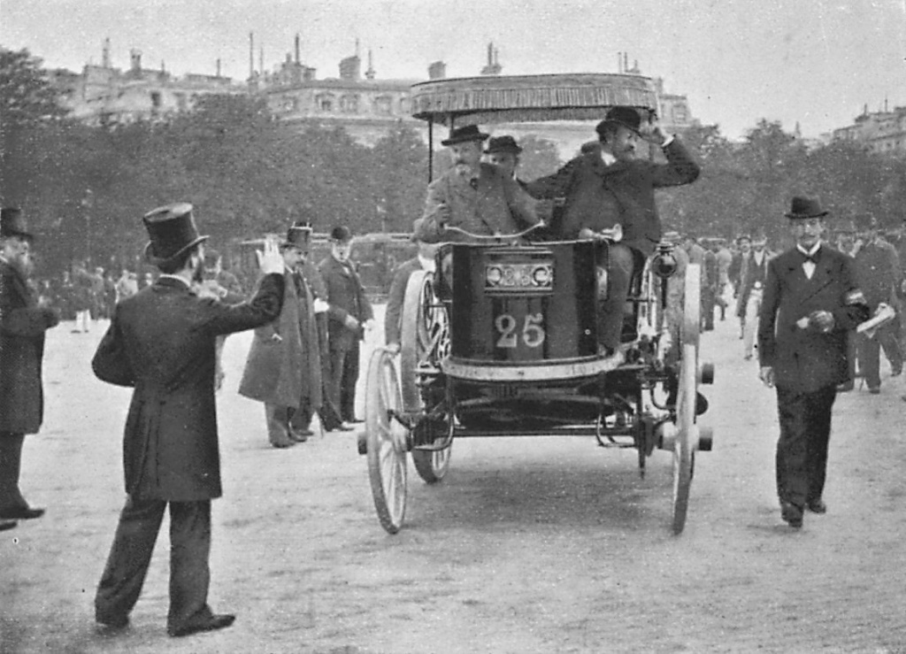 Primeras carreras de coches: Jeantaud eléctrico en la Paris-Burdeos-Paris de 1895