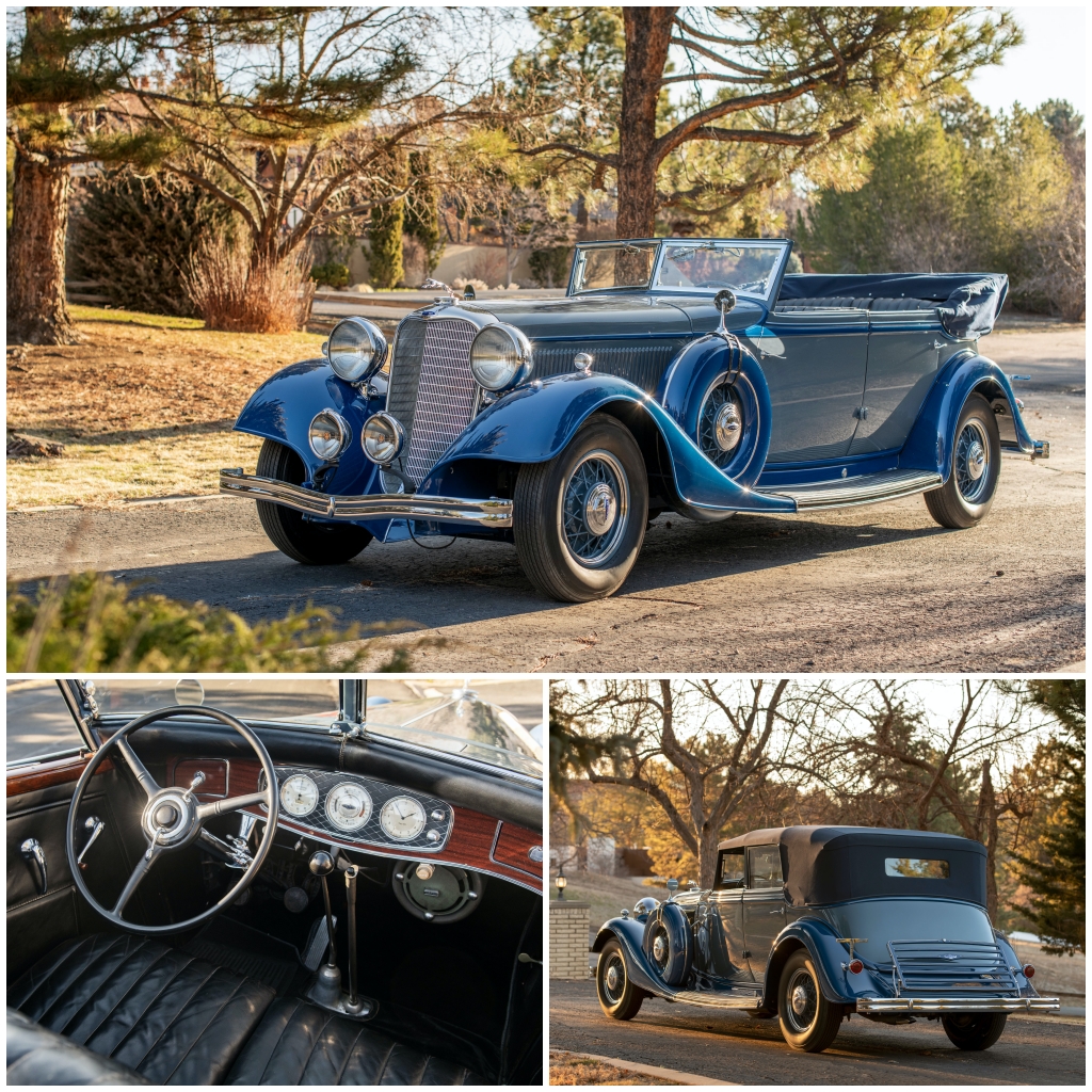Amelia Island 2021: 1933 Lincoln Model KB Convertible Sedan by Dietrich est 250-350.000$ venta 240.800$ | RM Sotheby's
