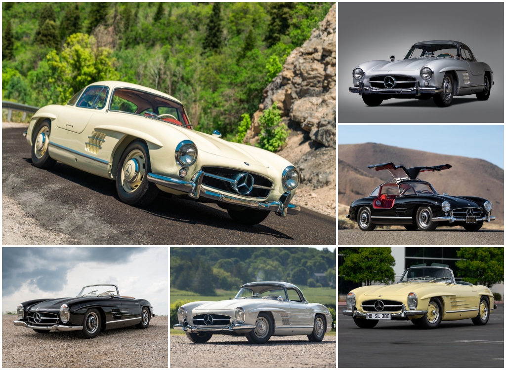Subastas monterey 2021: Mercedes-Benz 300 SL Roadster de 1963, Coupe de 1955, Roadster de 1957, Coupe, e 1957, Coupé de 1956 y Roadster de 1961 | RM Sotheby’s, Gooding, Bonhams y Mecum.