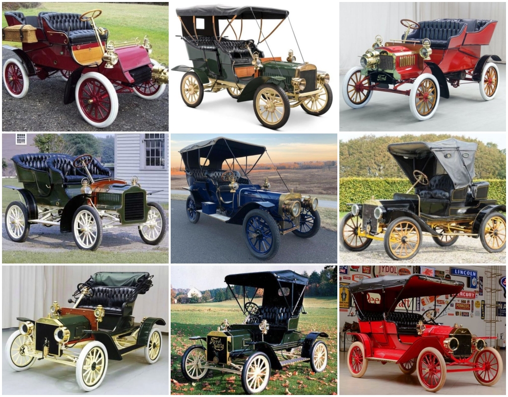 Los Ford Model A, B, C, F, K, N, R, S y T